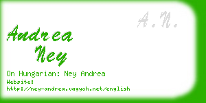 andrea ney business card